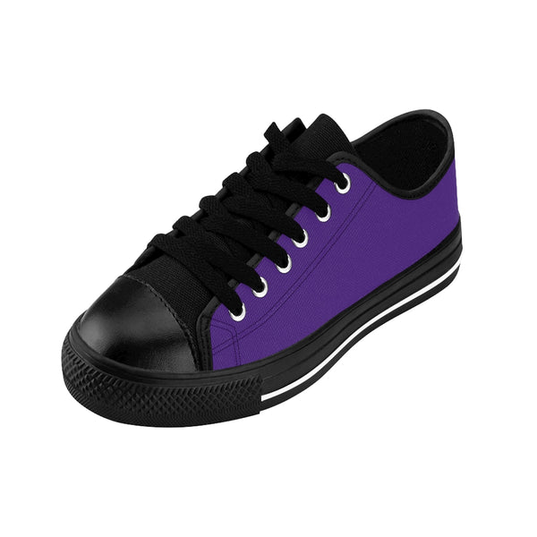 Dark Purple Color Women's Sneakers, Lightweight Low Tops Tennis Running Casual Shoes For Women