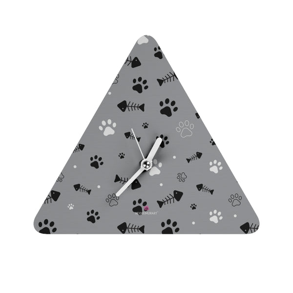 Grey Cat Fun Wall Clocks