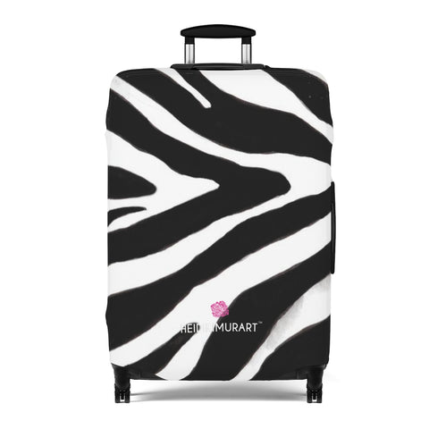 Black Zebra Print Luggage Cover