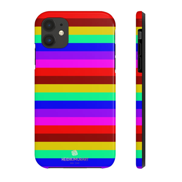 Gay Pride Colourful iPhone Case, Case Mate Tough Samsung Galaxy Phone Cases-Phone Case-Printify-iPhone 11-Heidi Kimura Art LLC