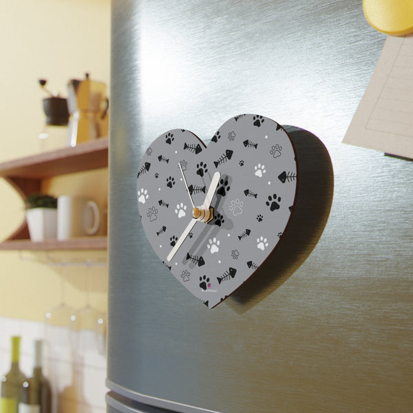 Grey Cat Fun Wall Clocks