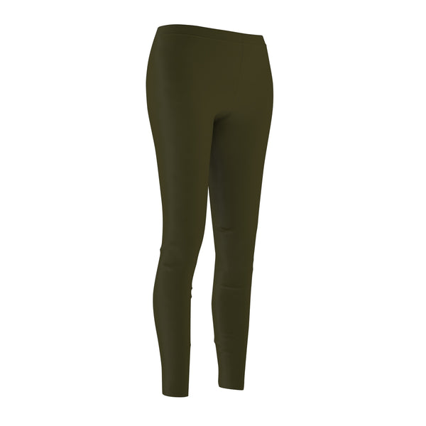 Seaweed Grayish Green Classic Solid Color Women's Casual Leggings-Made in USA-Casual Leggings-Heidi Kimura Art LLC Seaweed Green Ladies' Tights, Seaweed Grayish Green Classic Solid Color Modern Essential Skinny Fit Polyester Brushed Suede Soft and Comfy Premium Quality Women's Casual Leggings-Made in USA (US Size: XS-2XL)