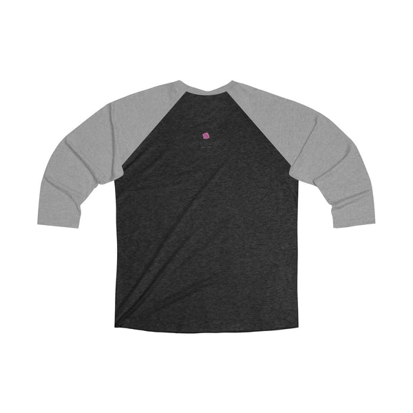 Motivational Unisex T-Shirt, Tri-Blend 3/4 Raglan Tee With Quote -Made in USA (US Size: S-2XL)-Long-sleeve-Heidi Kimura Art LLC