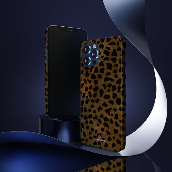 Brown Cheetah Animal Phone Case, Animal Print Case Mate Slim Tough Phone Cases-Made in USA
