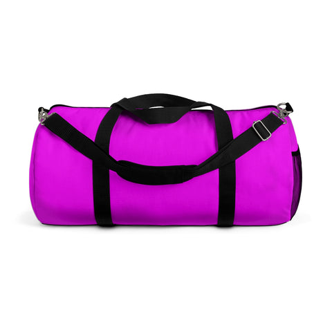 Solid Pink Color All Day Small Or Large Size Duffel Bag, Made in USA-Duffel Bag-Small-Heidi Kimura Art LLC