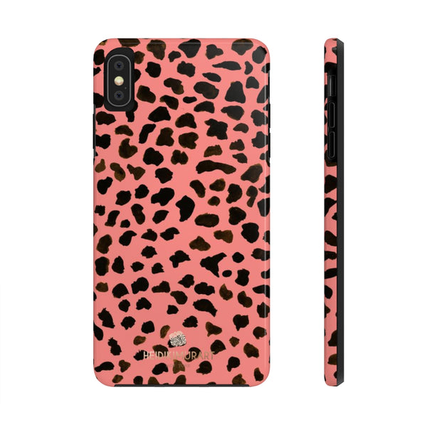 Pink Cheetah Print Phone Case, Animal Print Case Mate Tough Phone Cases-Made in USA - Heidikimurart Limited 