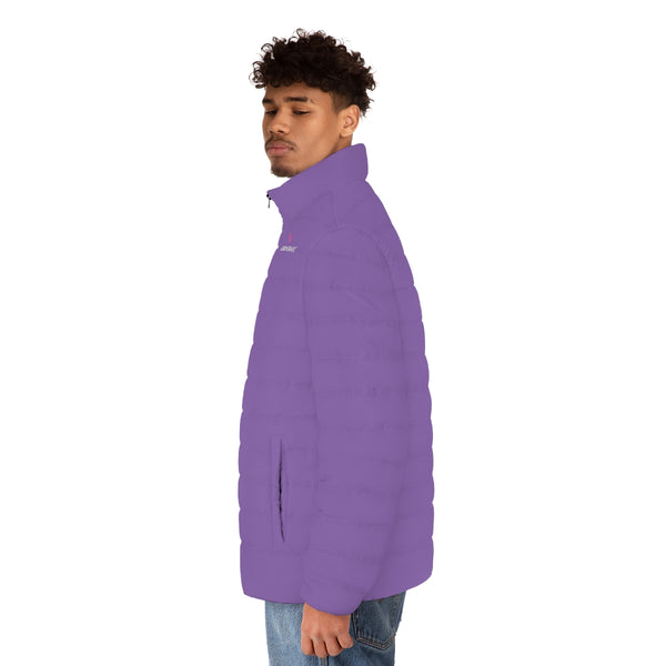 Light Purple Color Men's Jacket, Best Men's Puffer Jacket