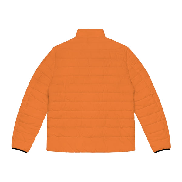Orange Color Men's Jacket, Best Men's Puffer Jacket
