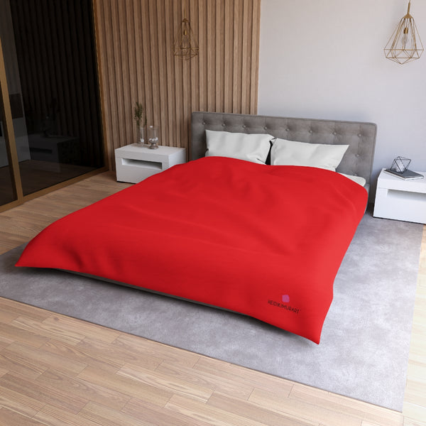 Red Color Duvet Cover,  Solid Color Best Microfiber Duvet Cover