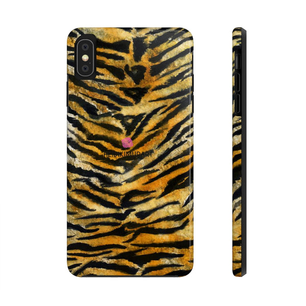 Tiger Stripe Phone Case, Animal Print Designer Case Mate Tough Phone Cases-Made in USA - Heidikimurart Limited 