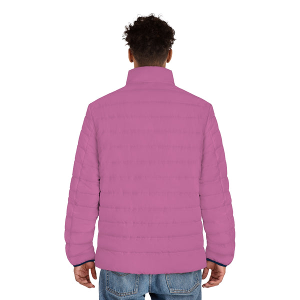 Light Pink Color Men's Jacket, Best Men's Puffer Jacket