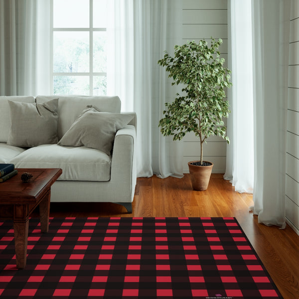 Buffalo Red Print Dornier Rug