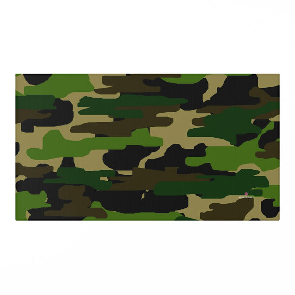 Green Camo Print Dornier Rug