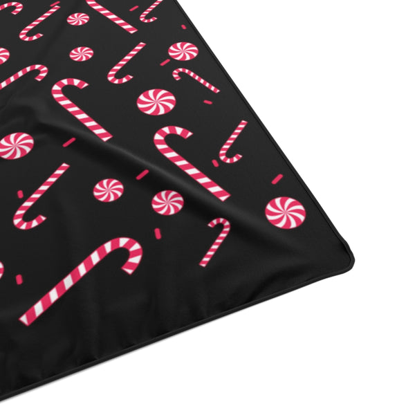 Black Ultra Soft Sofa Christmas Machine Washable Fleece Throw TV Sofa Couch Blanket-Blanket-Heidi Kimura Art LLC