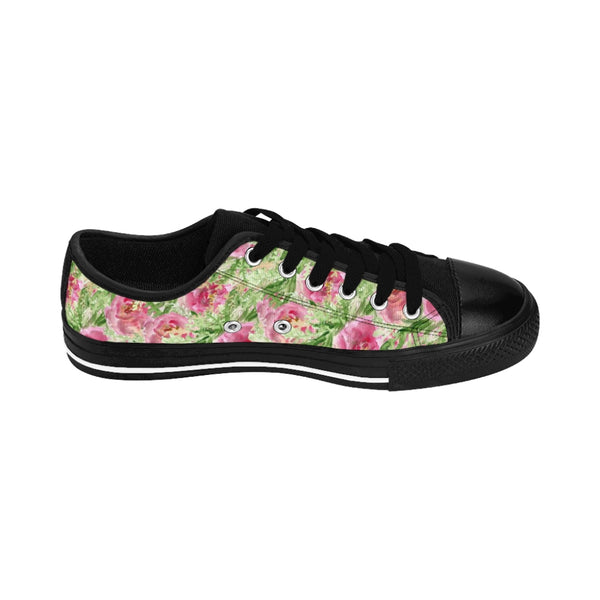 Garden Rose Print Women's Sneakers