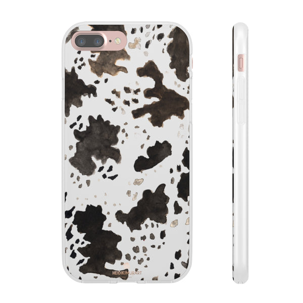 Cow Print Slim Flexible Wireless Charging Friendly iPhone Samsung Flexi Phone Cases-Phone Case-iPhone 7 Plus-Heidi Kimura Art LLC