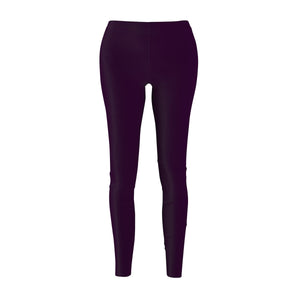 Royal Purple Classic Solid Color Women's Long Skinny Fit Fashion Leggings - Made in USA-Casual Leggings-M-Heidi Kimura Art LLC