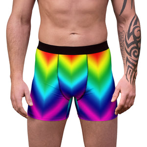 Rainbow Men's Boxer Briefs, Gay Pride Sexy Underwear, Pride