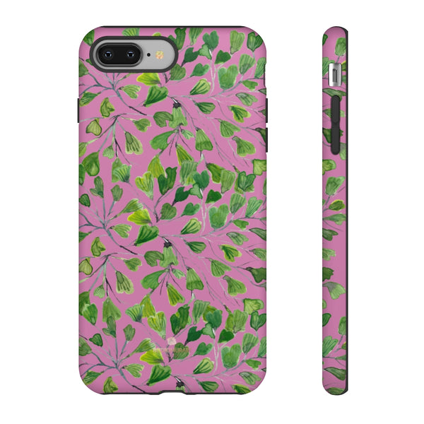 Blue Maidenhair Fern Tough Cases, Green Leaf Print Phone Case-Made in USA-Phone Case-Printify-iPhone 8 Plus-Matte-Heidi Kimura Art LLC