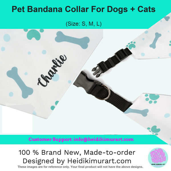 Yellow Pet Bandana Collar, Best Cute Mother's Day Special For Cat/ Dog Moms-Printed in USA