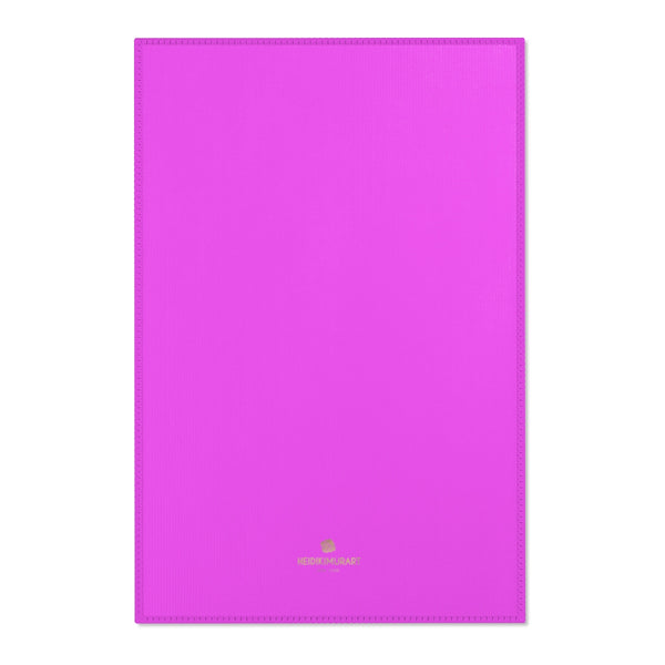 Hot Pink Solid Color Designer 24x36, 36x60, 48x72 inches Area Rugs- Printed in the USA-Area Rug-24" x 36"-Heidi Kimura Art LLC