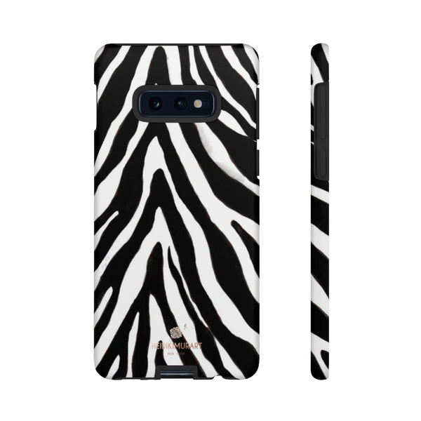 Zebra Stripe Phone Case, Animal Print Tough Designer Phone Case -Made in USA-Phone Case-Printify-Samsung Galaxy S10E-Matte-Heidi Kimura Art LLC