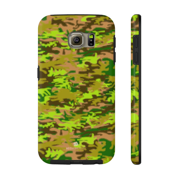 Army Green Camo iPhone Case, Case Mate Tough Samsung Galaxy Phone Cases-Phone Case-Printify-Samsung Galaxy S6 Tough-Heidi Kimura Art LLC