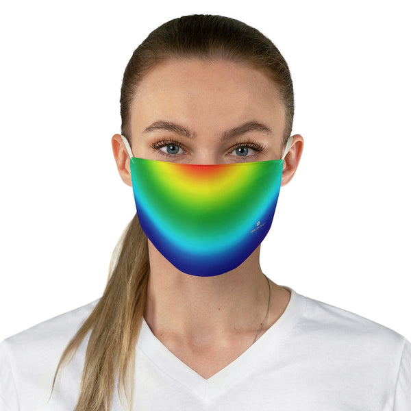 Ombre Rainbow Pride Face Mask, Adult Modern Fabric Face Mask-Made in USA-Accessories-Printify-One size-Heidi Kimura Art LLC Ombre Rainbow Pride Face Mask, Happy Gay Friendly Rainbow Ombre Face Mask, Gay Pride Parade Colorful Designer Fashion Face Mask For Men/ Women, Designer Premium Quality Modern Polyester Fashion 7.25" x 4.63" Fabric Non-Medical Reusable Washable Chic One-Size Face Mask With 2 Layers For Adults With Elastic Loops-Made in USA