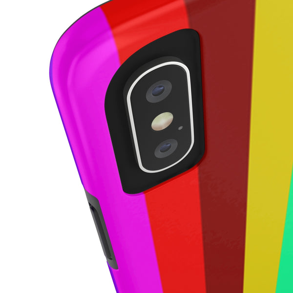 Gay Pride Colorful iPhone Case, Case Mate Tough Samsung Galaxy Phone Cases-Phone Case-Printify-Heidi Kimura Art LLC
