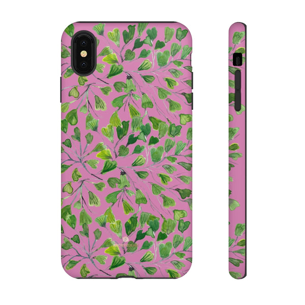 Blue Maidenhair Fern Tough Cases, Green Leaf Print Phone Case-Made in USA-Phone Case-Printify-iPhone XS MAX-Matte-Heidi Kimura Art LLC