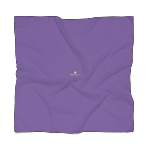 Royal Purple Designer Poly Scarf, Solid Color Lightweight Fashion Accessories- Made in USA-Accessories-Printify-Poly Voile-25 x 25 in-Heidi Kimura Art LLC Royal Purple Designer Poly Scarf, Classic Solid Color Print Lightweight Delicate Sheer Poly Voile or Poly Chiffon 25"x25" or 50"x50" Luxury Designer Fashion Accessories- Made in USA, Fashion Sheer Soft Light Polyester Square Scarf