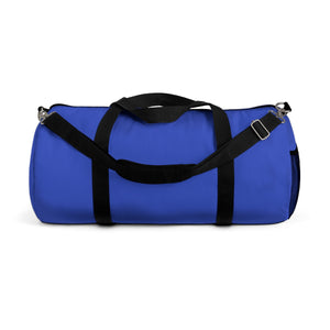 Violet Blue Solid Color All Day Small Or Large Size Duffel Bag, Made in USA-Duffel Bag-Small-Heidi Kimura Art LLC
