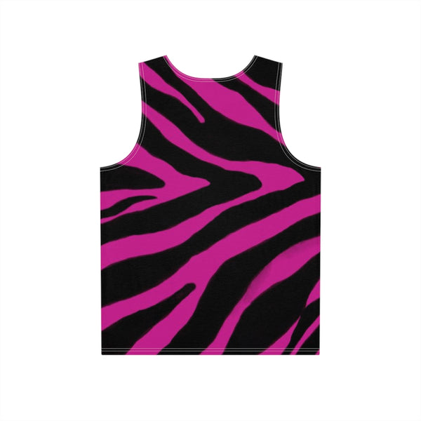 Pink Zebra Print Men's Tank