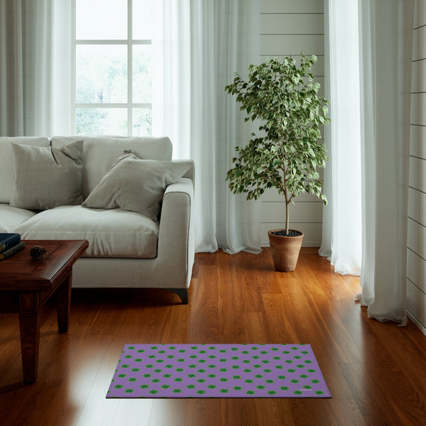 Purple Green Clover Dornier Rug