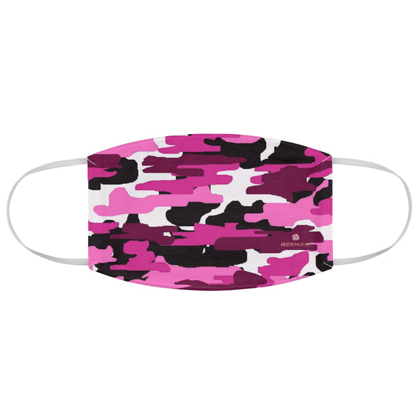 Pink Camouflage Print Face Mask, Adult Military Style Modern Fabric Face Mask-Made in USA-Accessories-Printify-One size-Heidi Kimura Art LLC Pink Purple Camouflage Face Mask, Adult Camo Army Military Style Print Face Mask, Fashion Face Mask For Men/ Women, Designer Premium Quality Modern Polyester Fashion 7.25" x 4.63" Fabric Non-Medical Reusable Washable Chic One-Size Face Mask With 2 Layers For Adults With Elastic Loops-Made in USA