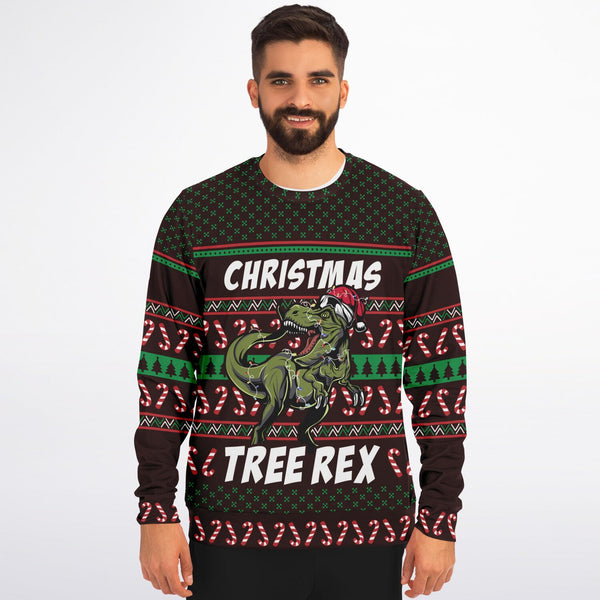 Christmas Holiday Dinosaur Sweatshirt