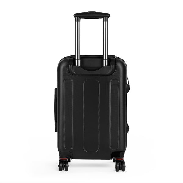 Light Grey Color Cabin Suitcase, Carry On Polycarbonate Front and Hard-Shell Durable Small 1-Size Carry-on Luggage With 2 Inner Pockets & Built in Lock With 4 Wheel 360° Swivel and Adjustable Telescopic Handle - Made in USA/UK (Size: 13.3" x 22.4" x 9.05", Weight: 7.5 lb) Unique Cute Carry-On Best Personal Travel Bag Custom Luggage - Gift For Him or Her 