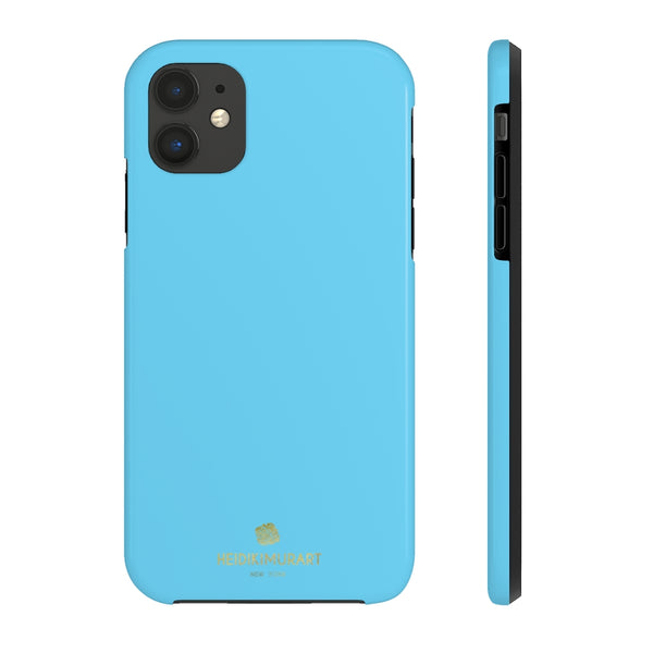 Blue Solid Color Phone Case, Modern Case Mate Tough Phone Cases-Made in USA - Heidikimurart Limited 