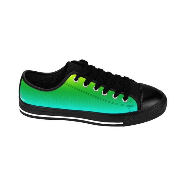 Blue Women's Sneakers, Ombre Rainbow Colorful Best Tennis Casual Shoes For Women (US Size: 6-12)