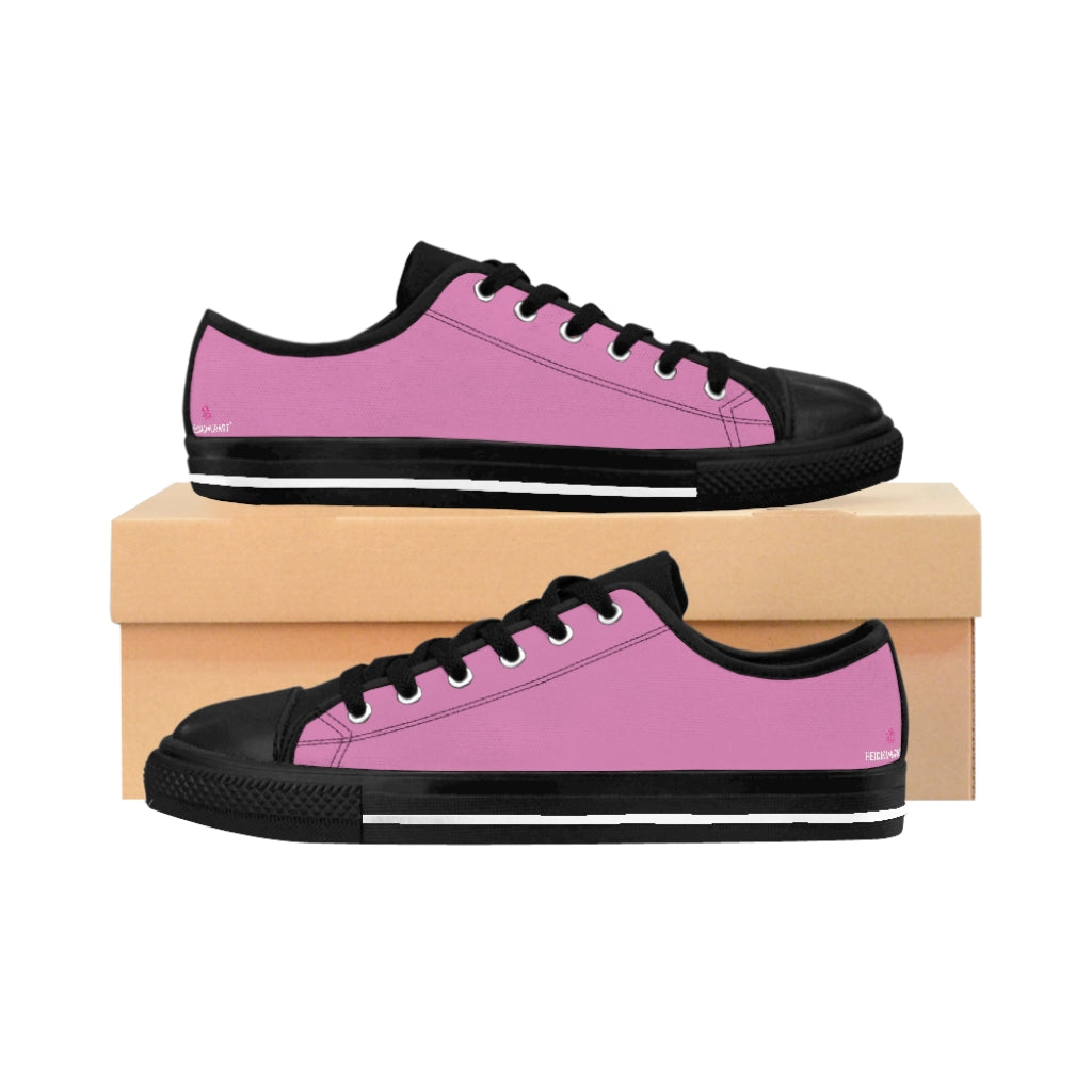 Pink Solid Color Women's Sneakers