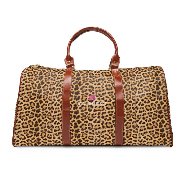 Leopard Print Waterproof Travel Bag