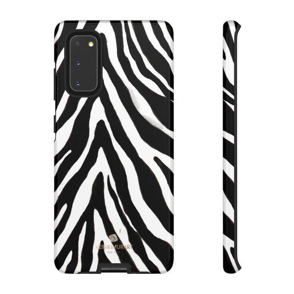 Zebra Stripe Phone Case, Animal Print Tough Designer Phone Case -Made in USA-Phone Case-Printify-Samsung Galaxy S20-Glossy-Heidi Kimura Art LLC