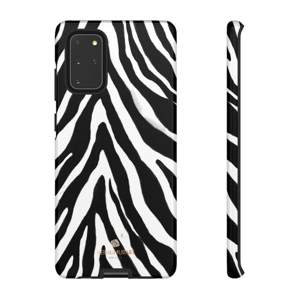 Zebra Stripe Phone Case, Animal Print Tough Designer Phone Case -Made in USA-Phone Case-Printify-Samsung Galaxy S20+-Glossy-Heidi Kimura Art LLC