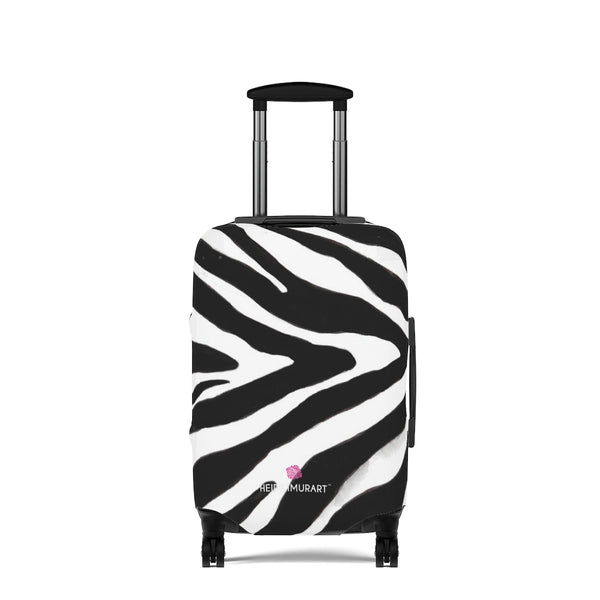 Black Zebra Print Luggage Cover