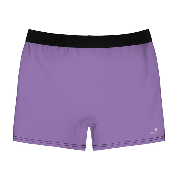 Light Purple Men's Boxer Briefs, Elastic Modern Minimailsit Basic Essential Sexy Underwear For Men-All Over Prints-Printify-Heidi Kimura Art LLC