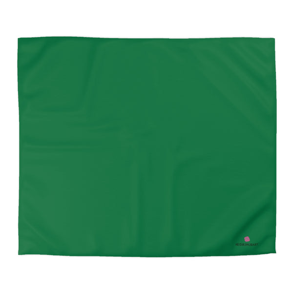 Dark Green Color Duvet Cover,  Solid Color Best Microfiber Duvet Cover