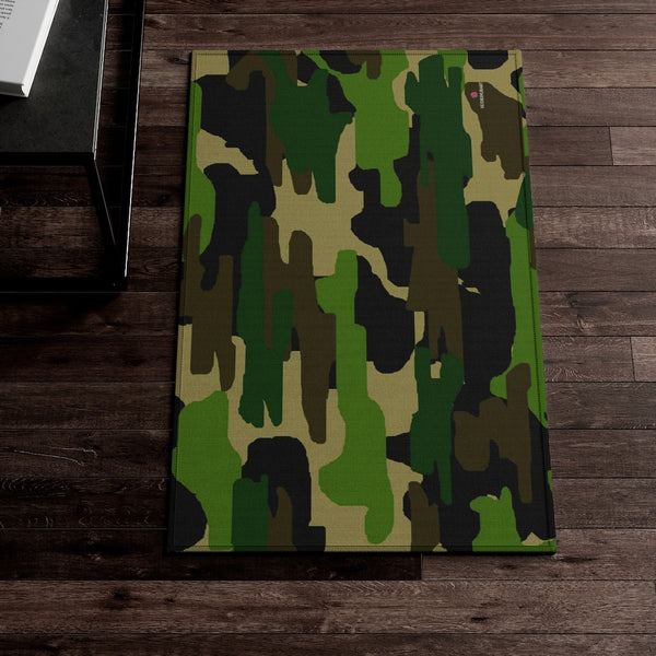 Green Camo Print Dornier Rug