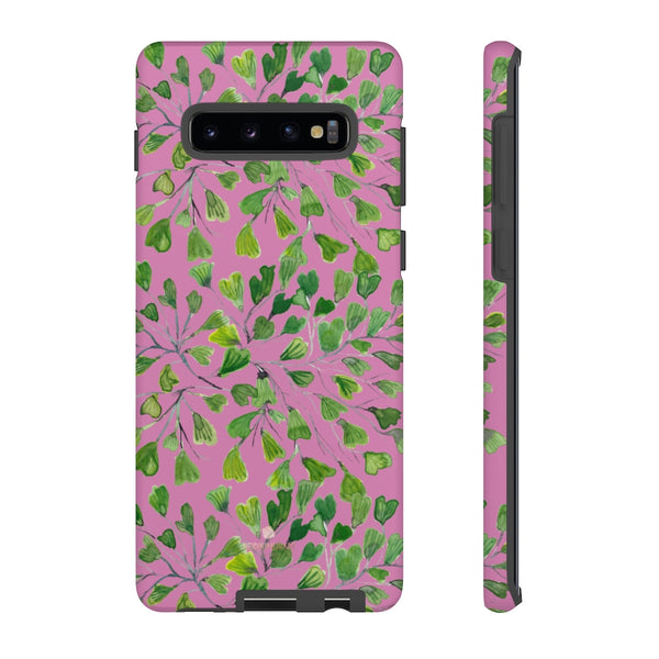 Blue Maidenhair Fern Tough Cases, Green Leaf Print Phone Case-Made in USA-Phone Case-Printify-Samsung Galaxy S10 Plus-Matte-Heidi Kimura Art LLC