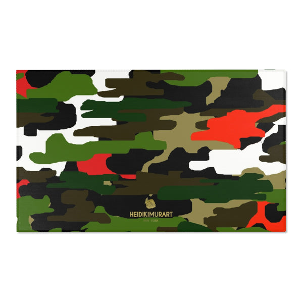 Camouflage Army Military Print Designer 24x36, 36x60, 48x72 inches Area Rugs-Area Rug-60" x 36"-Heidi Kimura Art LLC