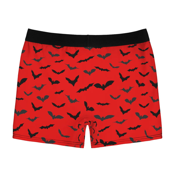 Passionate Red Hot Sexy Flying Bats Designer Gay Men's Fetish Boxer Briefs(US Size: XS-3XL)-Men's Underwear-Heidi Kimura Art LLC